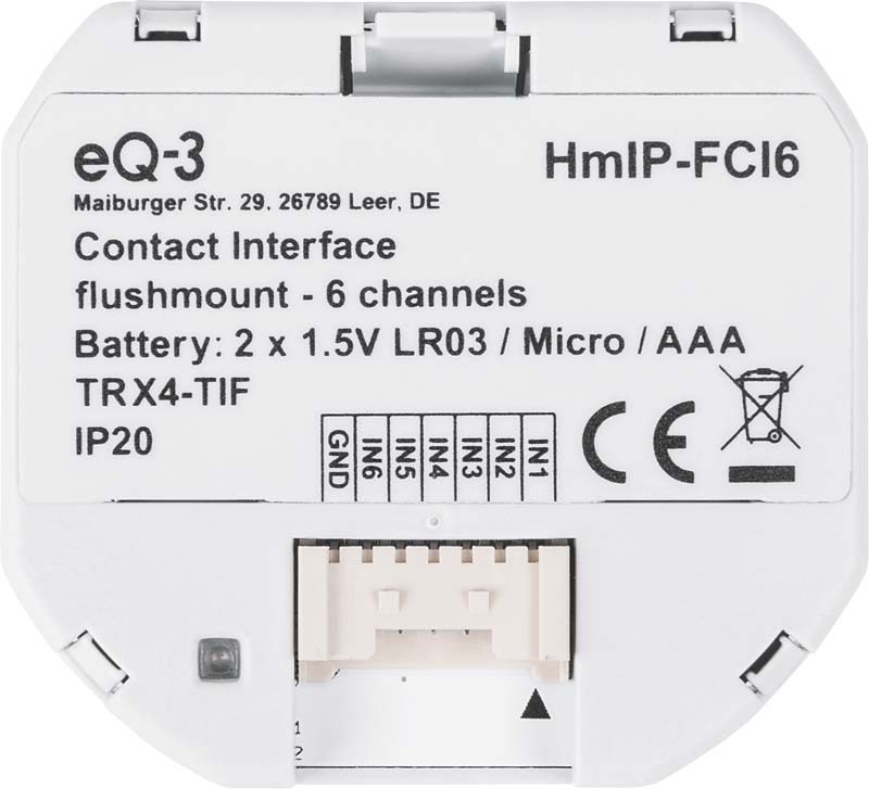 619543-3_HmIP-Kontakt-Schnittstelle-UP-6fach-V2_153501A0 jpg - Produktbild Detailansicht 619543-3_HmIP-Kontakt-Schnittstelle-UP-6fach-V2_153501A0 jpg - Produktbild Detailansicht